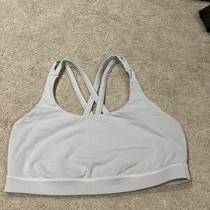 White Lululemon Energy Bra size 8 pads removed